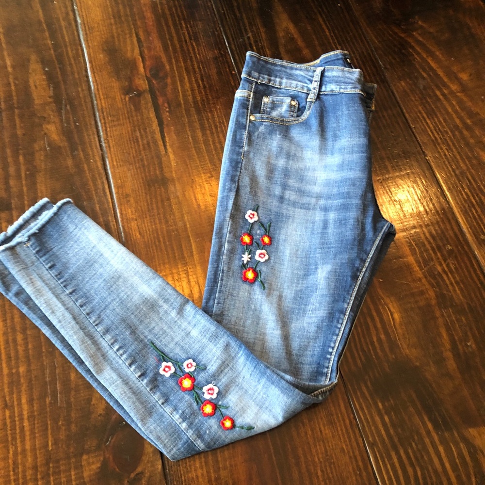 Embroidered Jeans